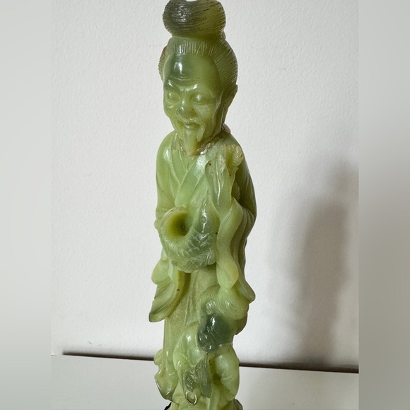 Vintage Chinese Shou Xing God of Longevity Statue on Base 12in - Picture 2 of 7